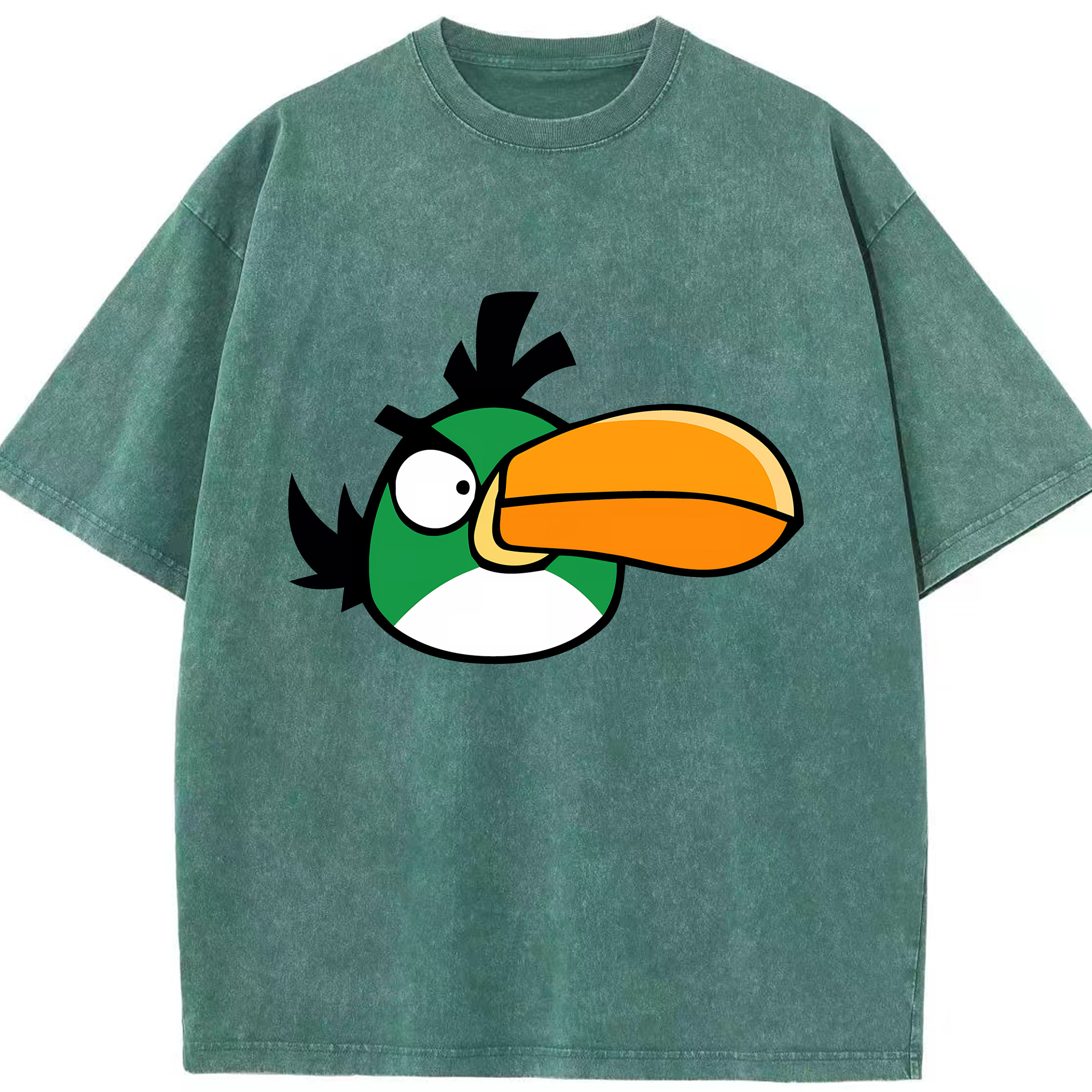（画像用） Angry Birds アングリーバード 綿100% ヴィンテージ風 半袖Tシャツ（フロントプリント）